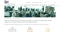 Desktop Screenshot of healthforum-edu.com